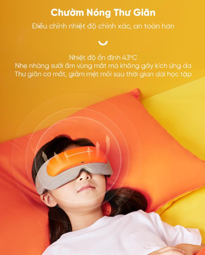 Kính Massage mắt trẻ em Breo See 5K, Bảo vệ thị lực, Giảm căng thẳng, Hạn chế mỏi mắt, Ba chế độ massage tùy chỉnh