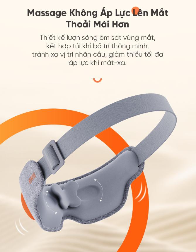 Kính Massage mắt trẻ em Breo See 5K, Bảo vệ thị lực, Giảm căng thẳng, Hạn chế mỏi mắt, Ba chế độ massage tùy chỉnh