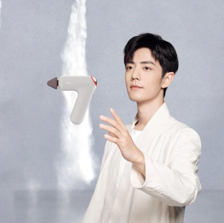 Máy Massage rung cầm tay Breo Sport-M0220 - Vỏ da, 3 đầu massage, Pin 2.500 mAh, Tích hợp massage nhiệt Hot-VIB SYNC