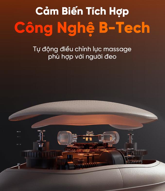 Máy Massage Cổ Vai Gáy Breo N6 Mini Xông Nhiệt Hồng Ngoại, Giảm Đau Mỏi Cơ, 3 Chế Độ Rung, Pin 2500mAh