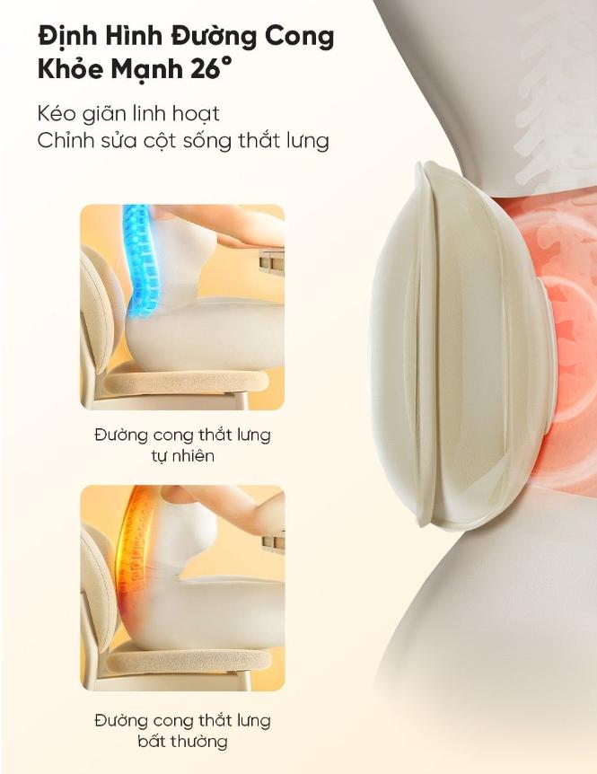 Đai Massage chườm nóng bụng và thắt lưng Breo Y2 - Rung 11.500 vòng /phút, 3 chế độ kèm theo 3 mức nhiệt, Cải thiện tư thế, Chỉnh cột sống
