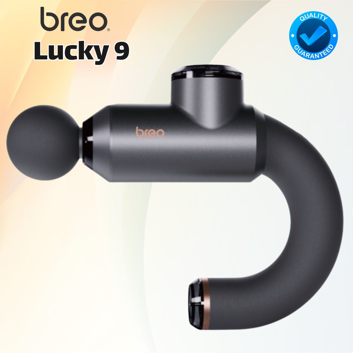 Thiết bị Massage giãn cơ chuyên dụng Breo Lucky 9 - Lực đẩy 19kg, 6 đầu Massage, Công nghệ chườm nóng 5s, Phục hồi cơ sâu
