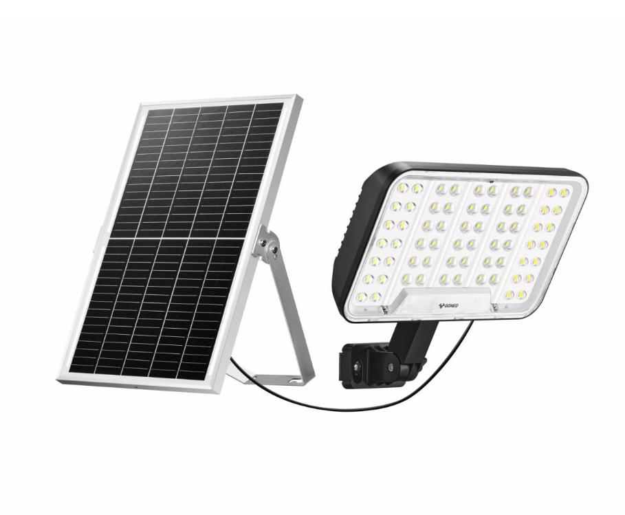 Đèn pha năng Năng Lượng Mặt Trời Goneo GN-C400B-AJ 18W Độ sáng 2500lm, Pin 25Ah, Vỏ kháng UV, CHiếu sáng ≥ 24h, Chống nước IP65