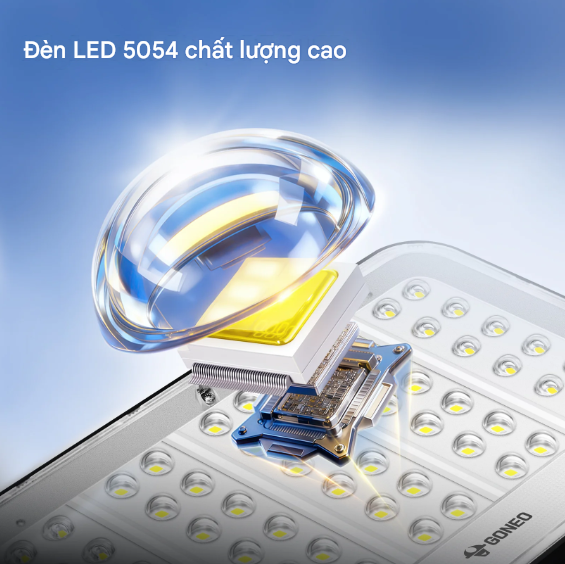 Đèn năng Năng Lượng Mặt Trời GONEO GN-C350B-AS 15W, Quang thông 2100lm, Dung lượng pin 25AH, IP66