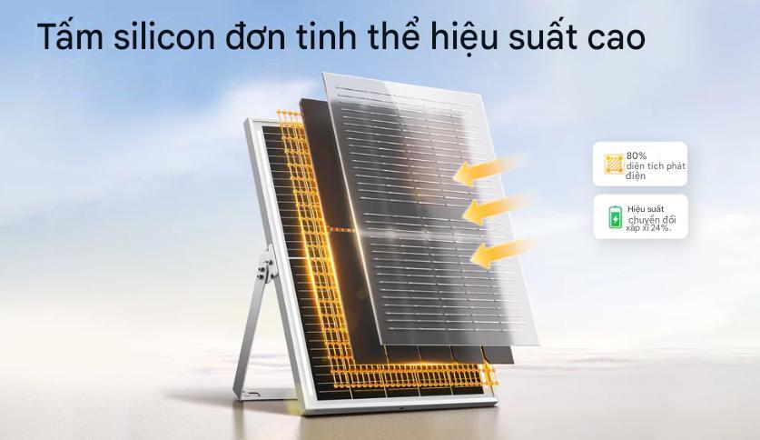 Đèn năng Năng Lượng Mặt Trời GONEO GN-C350B-AS 15W, Quang thông 2100lm, Dung lượng pin 25AH, IP66