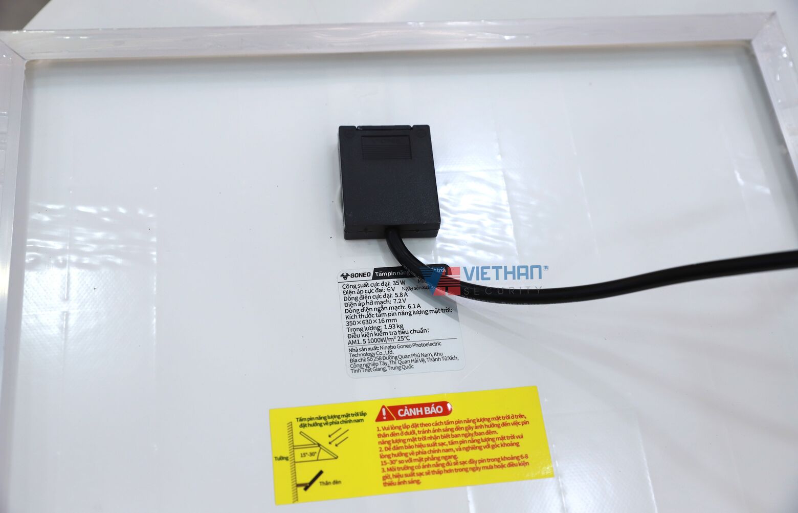 Đèn năng lượng mặt trời GONEO GN-C600B-AS - Công suất 21W, 64 chip LED 5054, Pin lưu trữ 30Ah, Chiếu sáng liên tục 24h, ip65