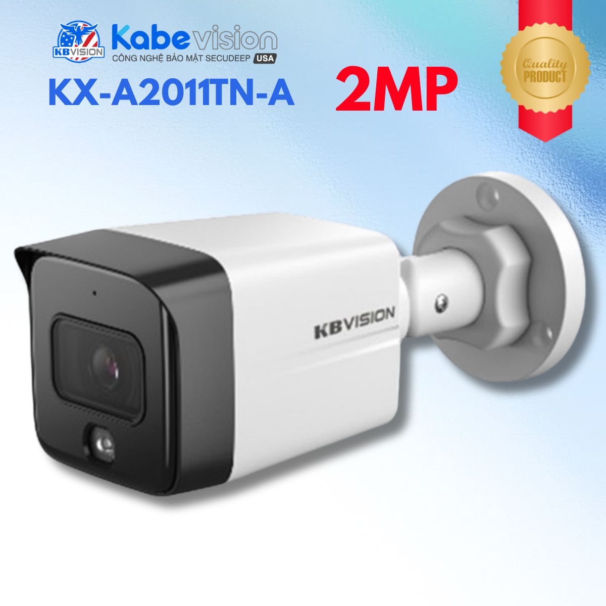 Camera IP ngoài trời Kabevision KX-A2011TN-A 2MP - AI Phát Hiện Con Người, Tích Hợp Mic, Hỗ Trợ PoE, IP67