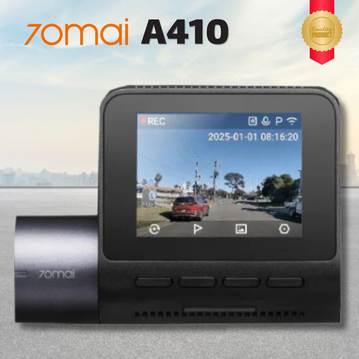 Camera hành trình 70mai A410 Ghi hình trước 2.5K, Giám sát đỗ xe 24h, Tích hợp GPS, Công nghệ Super Night Vision & HDR