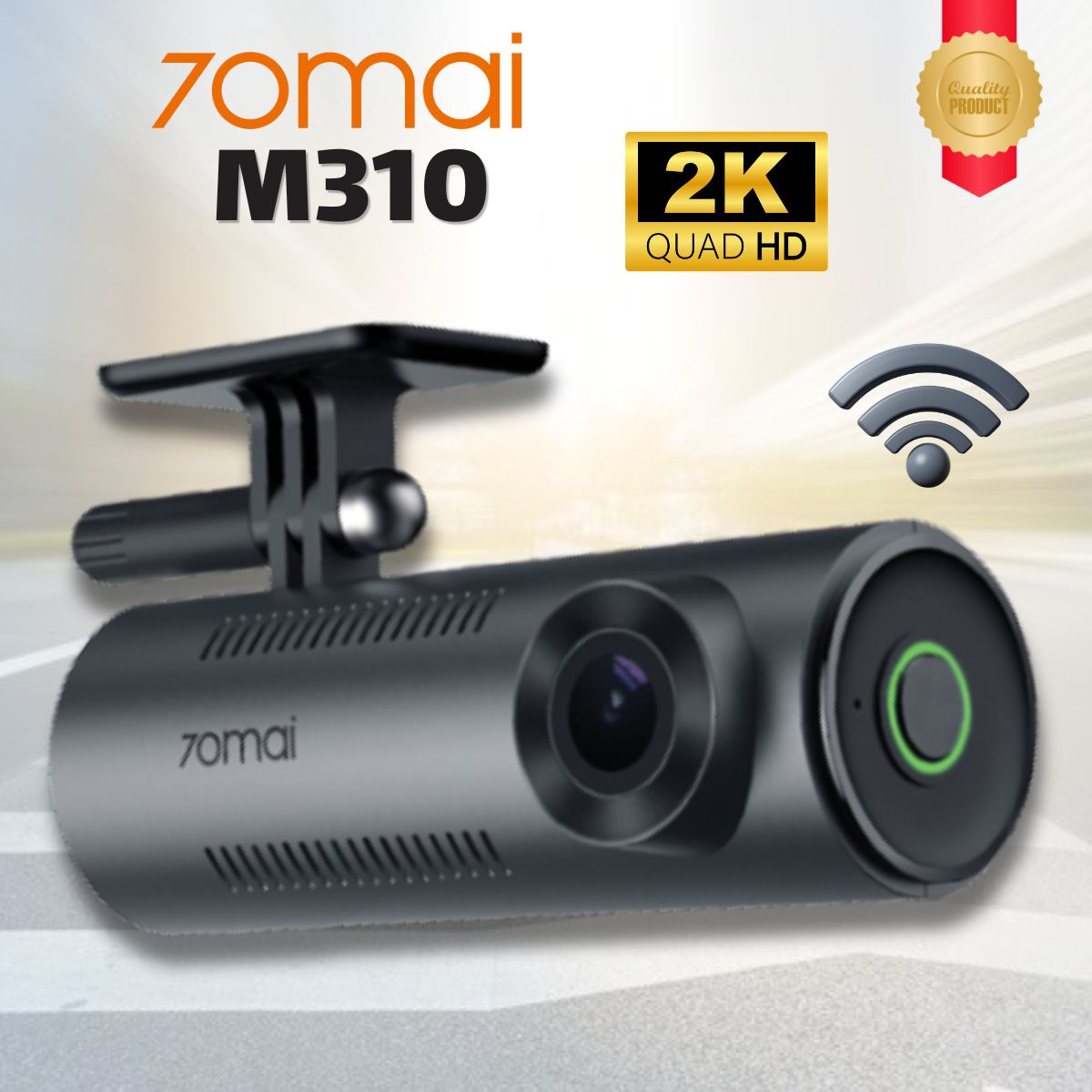 Camera hành trình trước 70mai M310 2K, Điều khiển giọng nói, Giám sát đõ xe 24h, Phát hiện va chạm, Tích hợp Wi-Fi 2.4Ghz