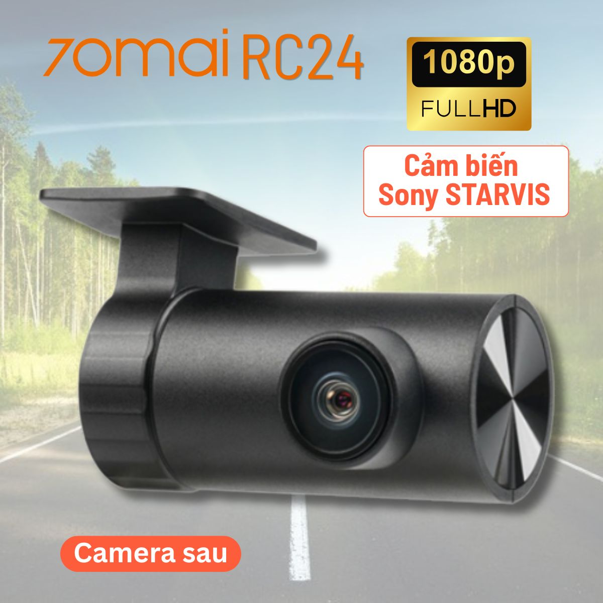 Mắt camera sau 70mai RC24, Tương thích 70mai A810S, T800, Cảm biến Sony STARVIS 2 IMX662 1080P< hồng ngoại ban đêm