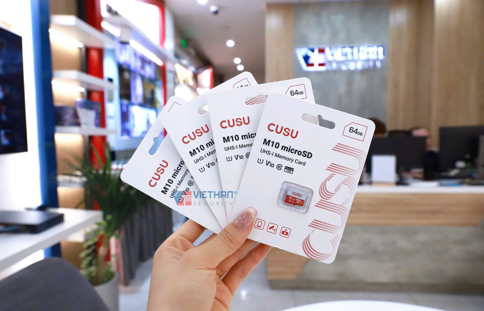 Thẻ nhớ CUSU U1 V10 MicroSD 64GB, Tốc độ đọc  80MB/s, Tốc độ ghi 10MB/s