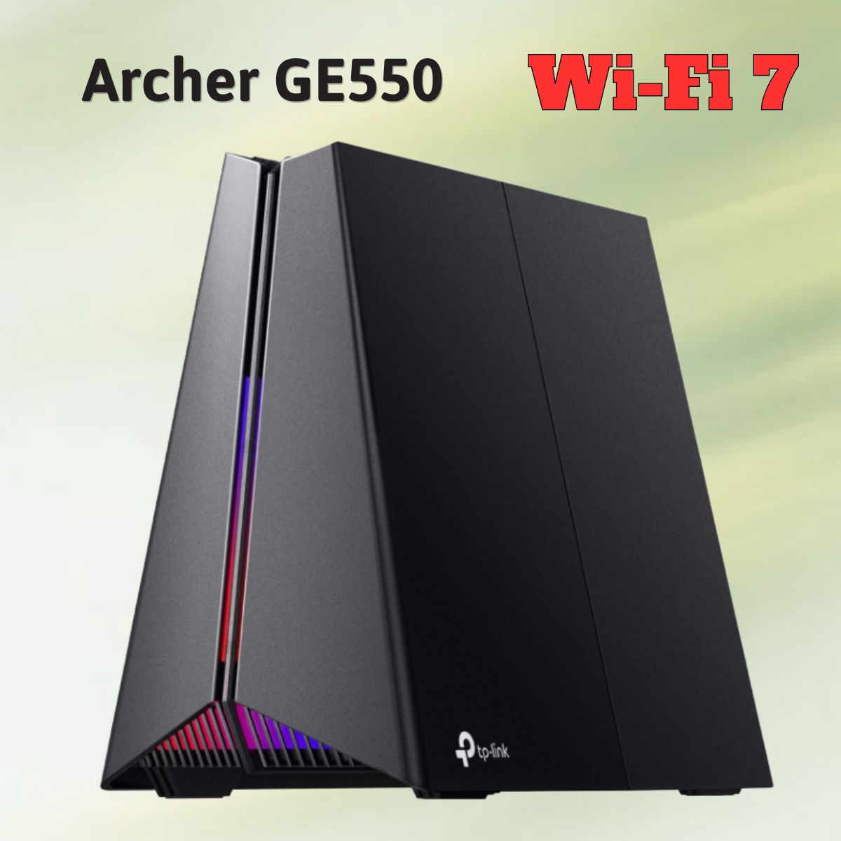 Bộ định tuyến cho game Wi-Fi 7 băng tần ba BE9300 Archer GE550 Tốc độ lên đến 9220 Mbps, Cổng WAN/LAN 5 Gbps Siêu Tốc, Đèn RGB