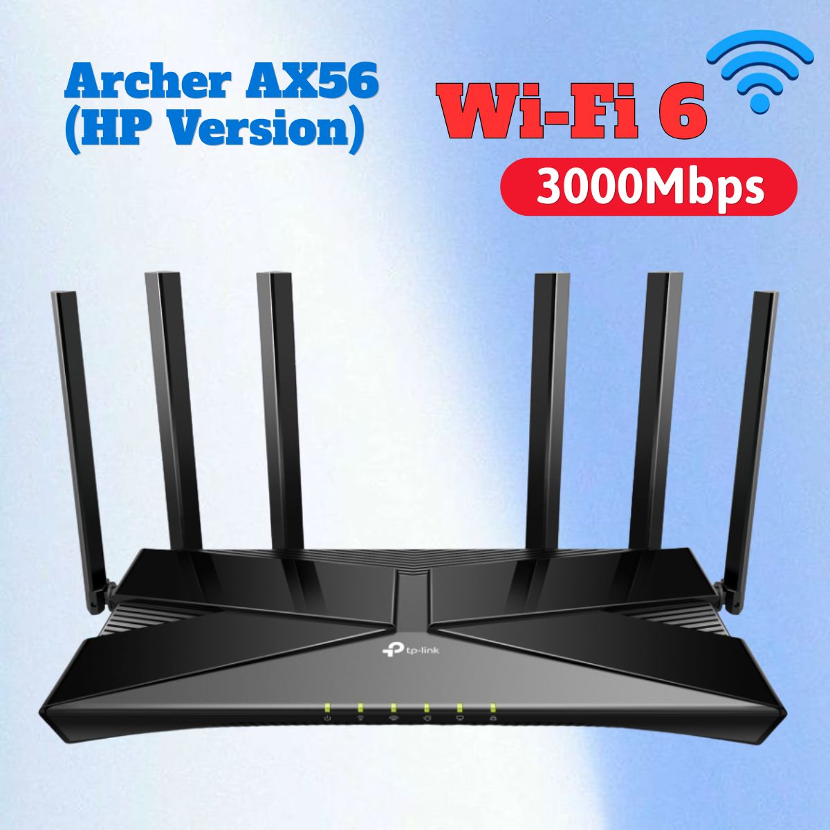 Router Băng Tần Kép Wi-Fi 6 AX3000 Archer AX56(HP Version) 4 Ăng-Ten Phủ Sóng, Tốc độ 3000Mbps, Công nghệ OFDMA, Beamforming 