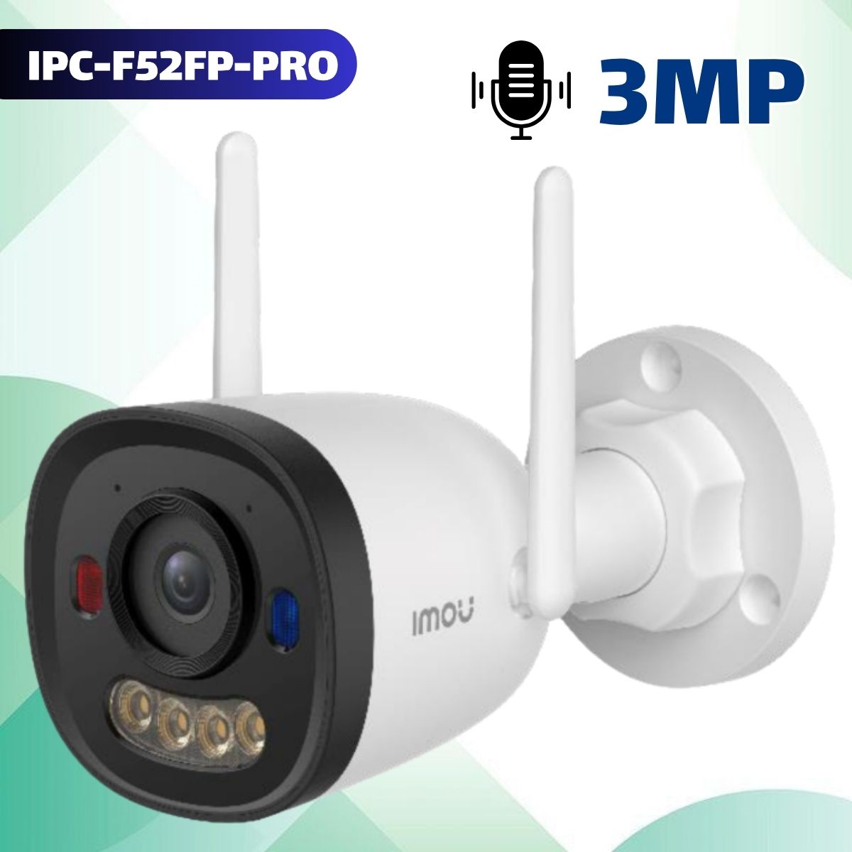 Camera IP WiFi Bullet 3 Pro Imou IPC-S3EP-3M0WE-PRO 3Mp Đàm thoại 2 chiều, Nhận diện người & xe, IR25m, IP67