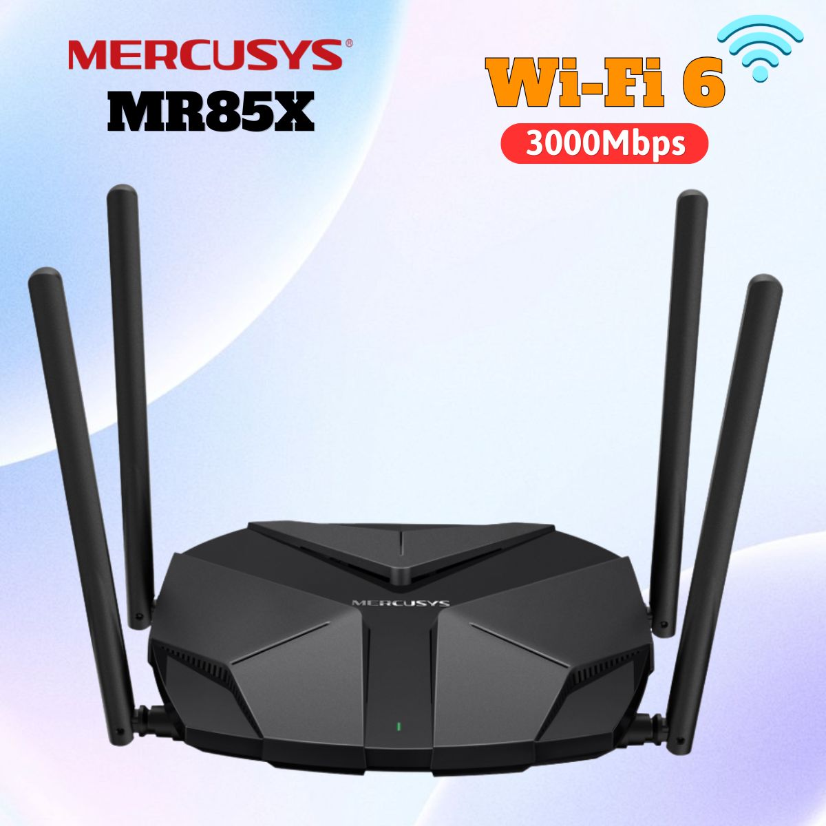 Bộ Phát Wi-Fi 6 Tốc Độ Cao Mercusys MR85X Tốc Độ 3Gbps, Kênh HE160, Công nghệ OFDMA , Độ trễ thấp, Chuyển vùng nhanh
