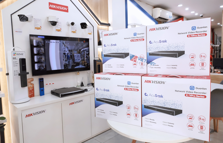 Đầu ghi AcuSeek Hikvision DS-7608NXI-K2/VPro 8 Kênh, Tìm kiếm thông minh người, xe cộ bằng mô tả, 2 Sata HDD