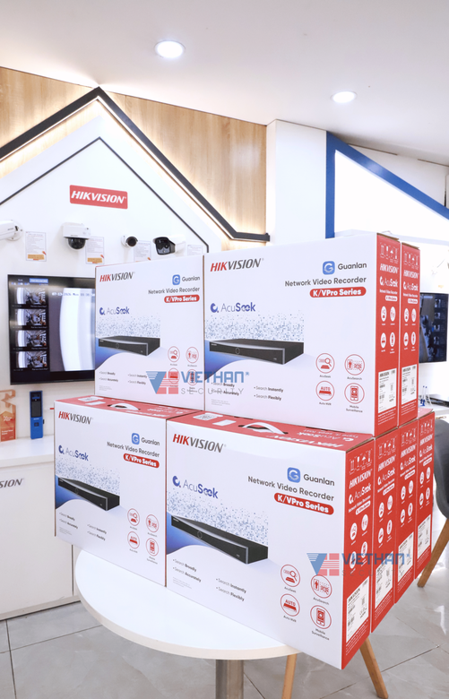 Đầu ghi hình AcuSeek Hikvision DS-7616NXI-K2/Vpro 16 kênh 1U, Tìm kiếm thông minh bằng mô tả, người và xe cộ, thú cưng, 2 Sata HDD