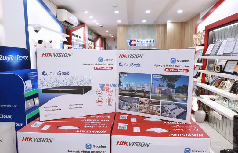 Đầu ghi hình AcuSeek Hikvision DS-7616NXI-K2/Vpro 16 kênh 1U, Tìm kiếm thông minh bằng mô tả, người và xe cộ, thú cưng, 2 Sata HDD