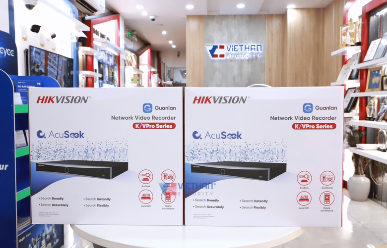 Đầu ghi hình AcuSeek Hikvision DS-7616NXI-K2/Vpro 16 kênh 1U, Tìm kiếm thông minh bằng mô tả, người và xe cộ, thú cưng, 2 Sata HDD