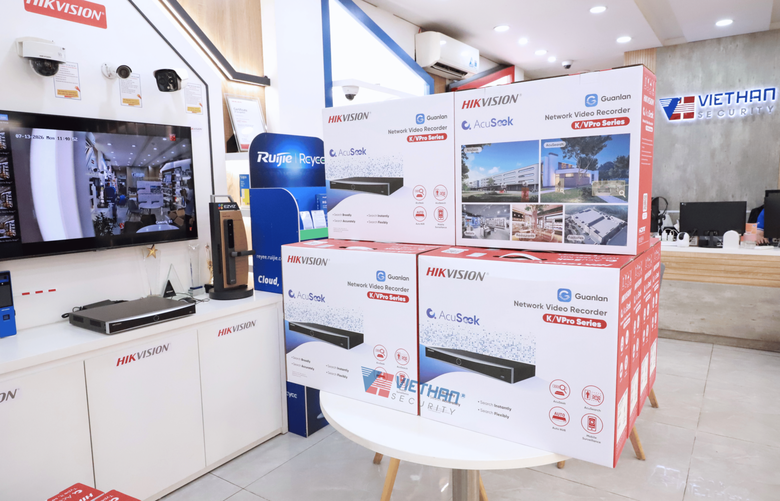 Đầu ghi hình AcuSeek Hikvision DS-7716NXI-K4/VPro 16 Kênh, Tìm kiếm thông minh bằng mô tả, Nhận diện khuôn mặt, Phát hiện chuyển động, 4 Sata HDD