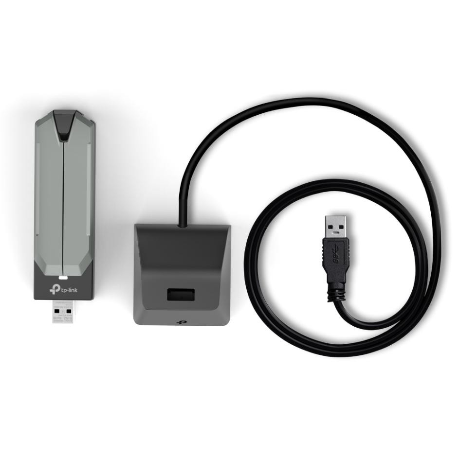 Bộ Chuyển Đổi USB Wi-Fi 7 TP-Link Archer TBE400UH Tốc độ 6500Mbps, Kết Nối USB 3.0, Wi-Fi 3 băng tần, Có Đế Cắm Nối Dài