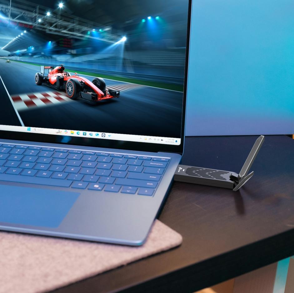 Bộ Chuyển Đổi USB Wi-Fi 7 TP-Link Archer TBE400UH Tốc độ 6500Mbps, Kết Nối USB 3.0, Wi-Fi 3 băng tần, Có Đế Cắm Nối Dài