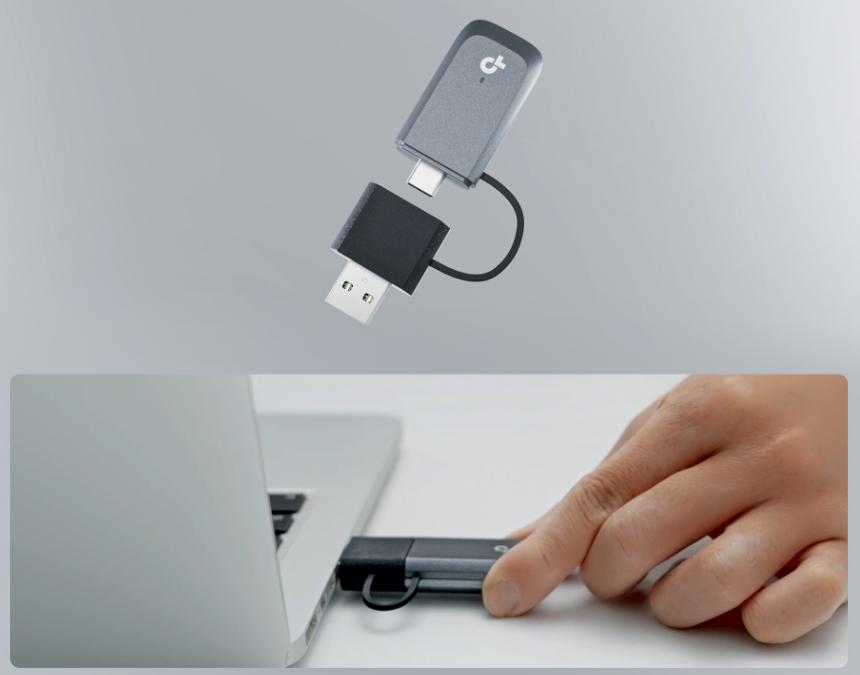 Bộ Chuyển Đổi USB Wi-Fi 7 Mini TP-Link Archer TBE230U Tốc Độ BE3600, Hỗ Trợ Cổng USB-C & USB-A, Cắm Là Chạy Cho Windows