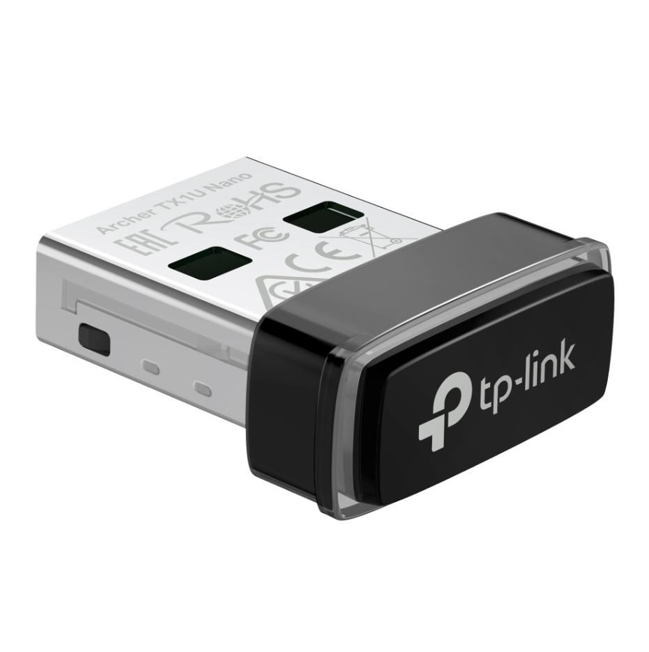 USB Wi-Fi 6 Siêu Nhỏ Gọn TP-Link Archer TX1U Nano Tốc độ 287 Mbps, MU-MIMO & OFDMA, Thiết kế nhỏ gọn, Cắm là Chạy