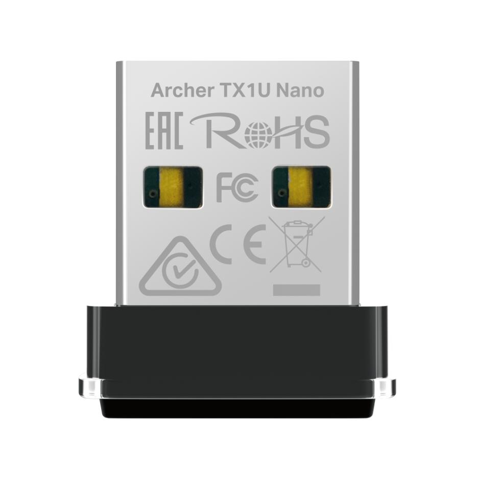USB Wi-Fi 6 Siêu Nhỏ Gọn TP-Link Archer TX1U Nano Tốc độ 287 Mbps, MU-MIMO & OFDMA, Thiết kế nhỏ gọn, Cắm là Chạy