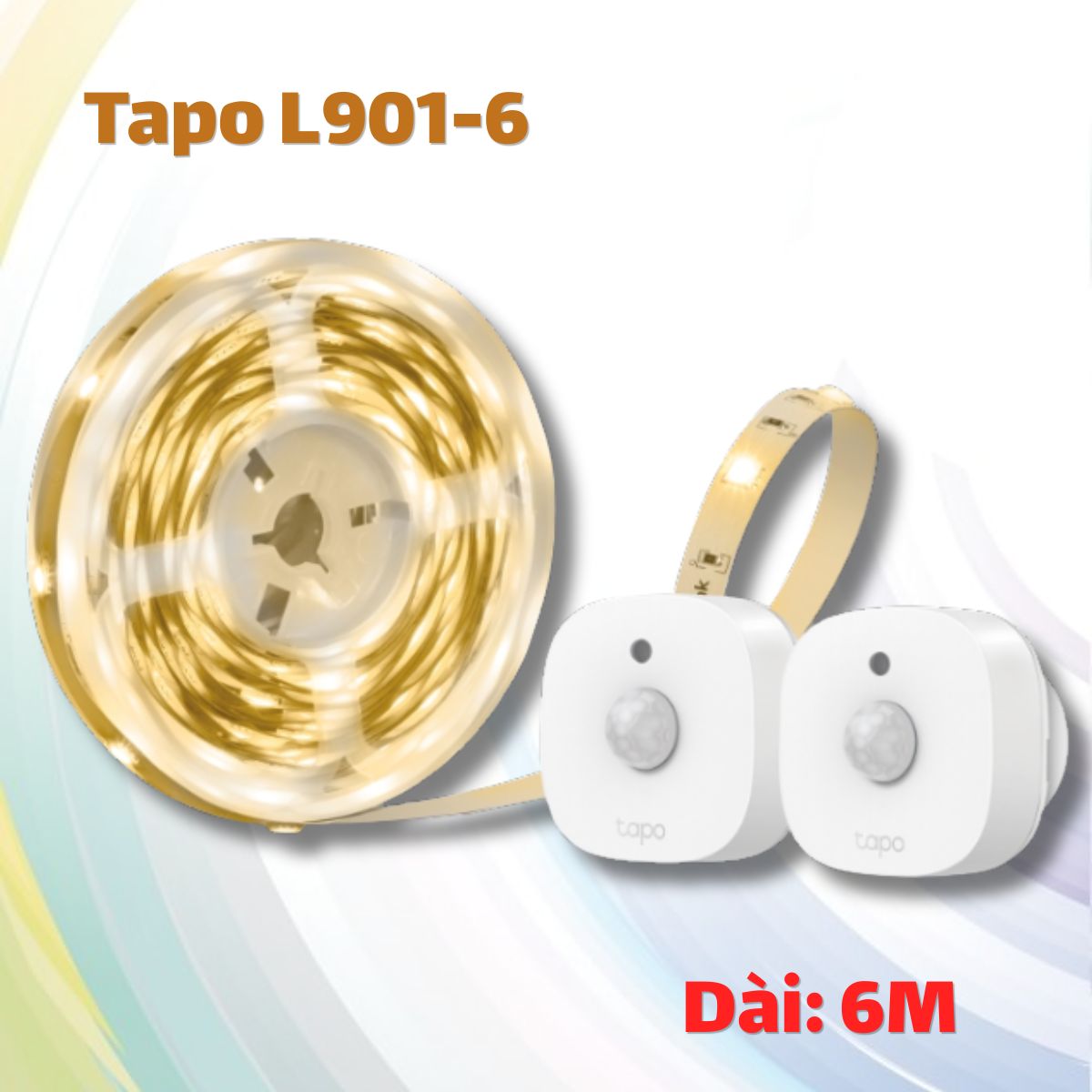 Đèn LED Dây Thông Minh TP-Link Tapo L901-6 Cảm Biến Kép, Độ Sáng Siêu Mờ 1%, Chiều Dài 6m, Cắt Nối Tự Do