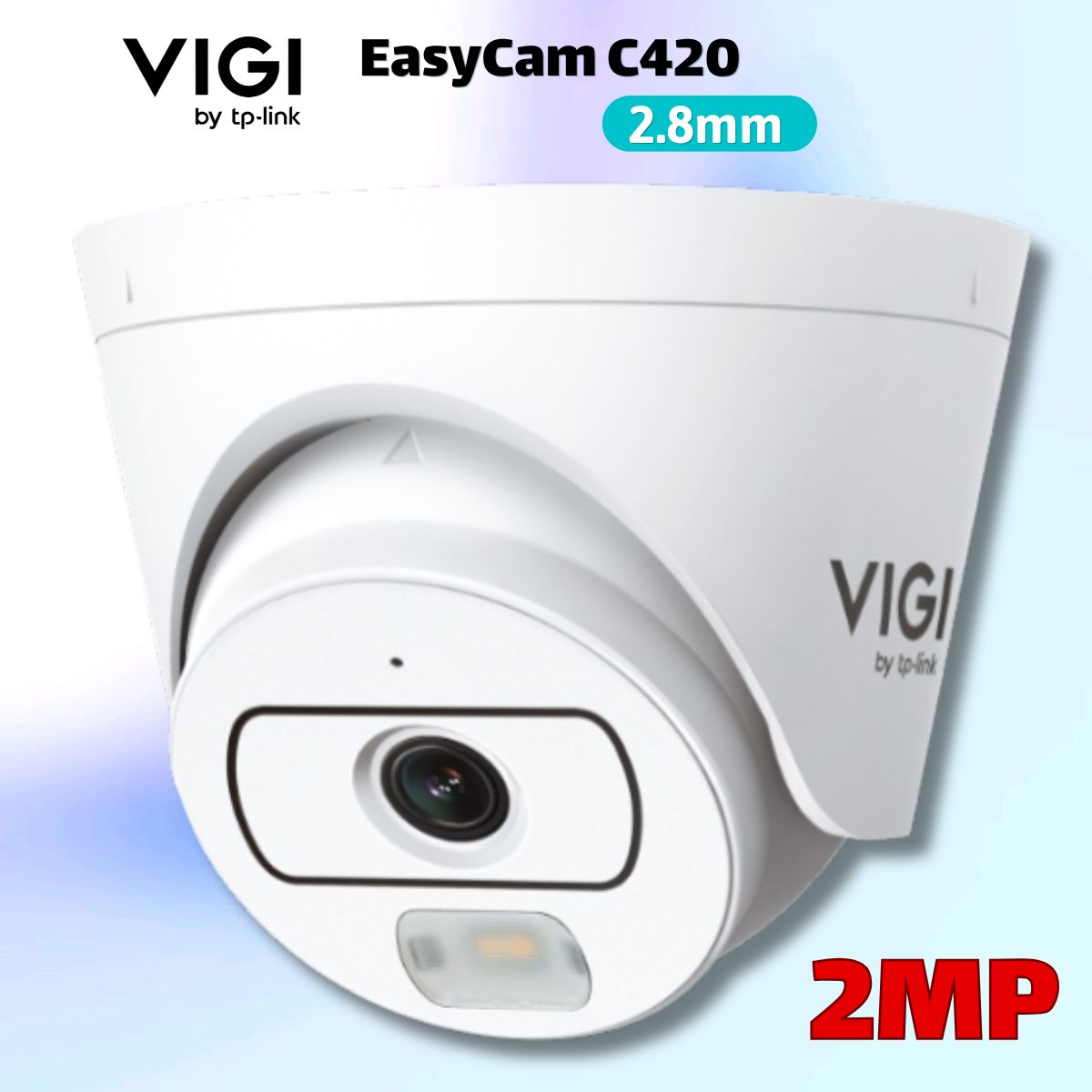 Camera Turret VIGI EasyCam C420(2.8mm) 2MP Tích Hợp Mic, Phân Loại Người & Xe, Công Nghệ Nhìn Đêm LightPro, Chuẩn Nén H.265+
