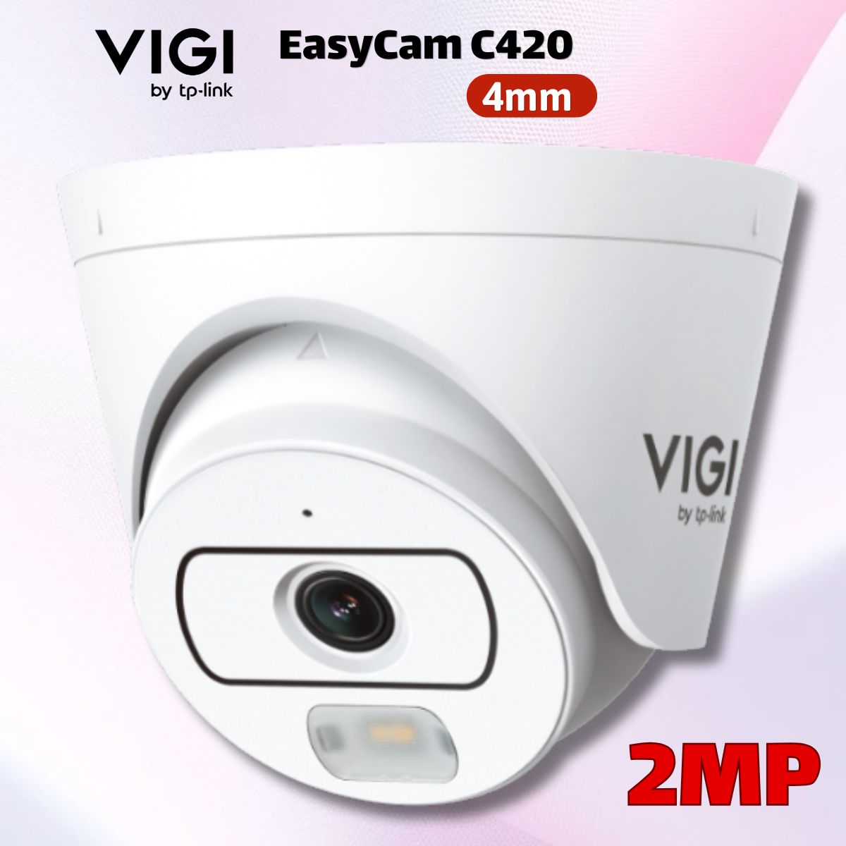 Camera VIGI EasyCam C420(4mm) 2MP, Tích Hợp Mic, Phân Loại Người & Xe, Chuẩn Nén H.265+