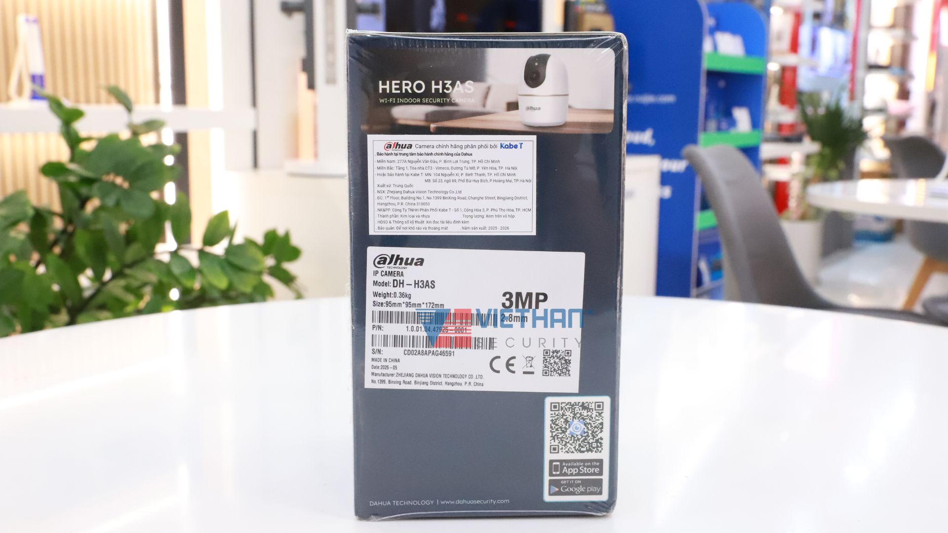 Camera Wi-Fi 360° Dahua Hero DH-H3AS 3MP Wi-Fi 6 Băng Tần Kép, Đàm Thoại 2 Chiều, Phát Hiện Người & Thú Cưng, Báo Động Đèn & Còi