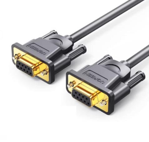 Cáp dữ liệu Com RS232 DB102 Ugreen 60310 Dài 1,5M, Đầu nối mạ vàng, Lõi đồng nguyên chất 