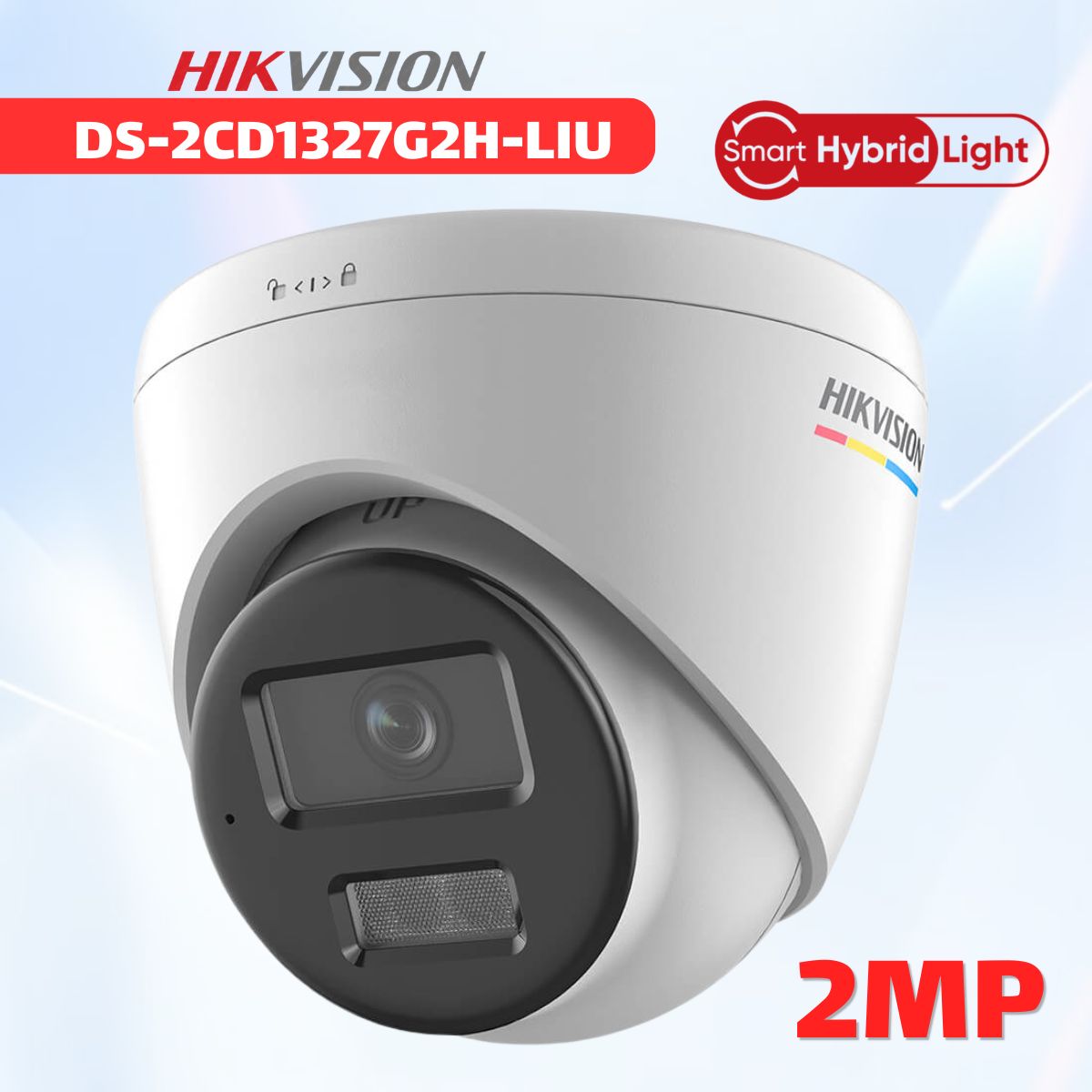Camera IP 2MP Hikvision DS-2CD1327G2H-LIU Tích hợp Mic, Phát hiện người & xe, IR 30m, Chuẩn IP67, Hỗ trợ PoE