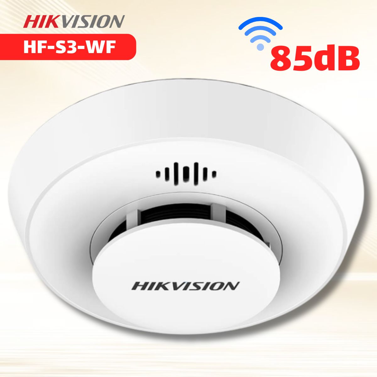 Đầu Báo Khói Độc Lập Wi-Fi Hikvision HF-S3-WF Báo Động 85dB, Kết Nối Wi-Fi 2.4GHz, Quản Lý Qua App HikProtect