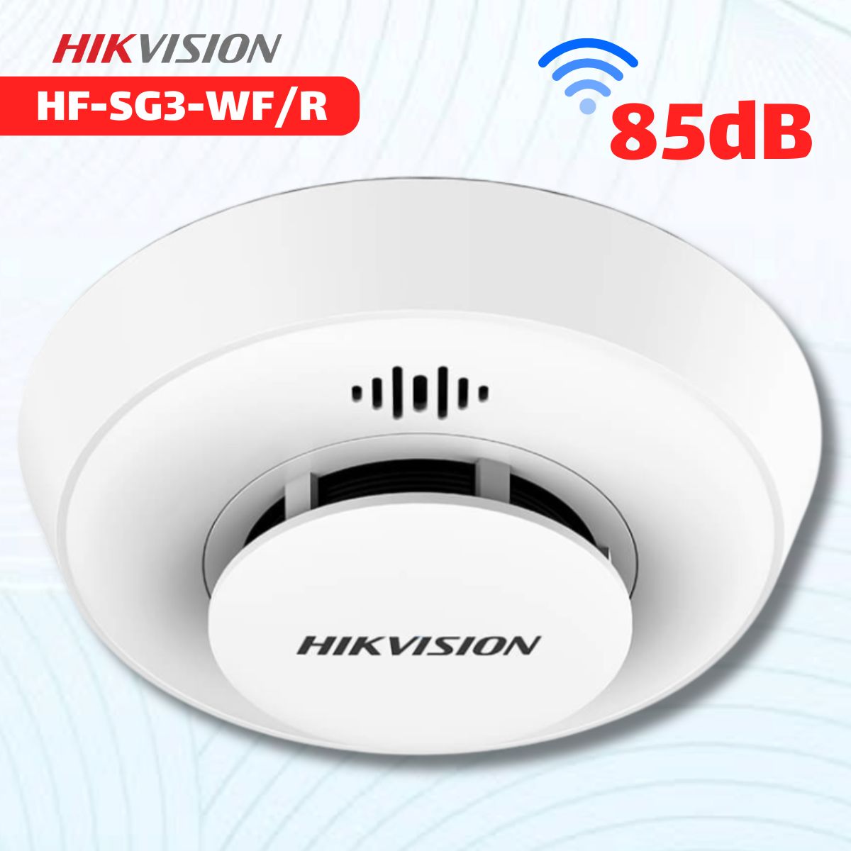 Đầu Báo Khói Quang Điện Hikfire HF-SG3-WF/R Liên Kết Nhóm 30 Cảm Biến 433MHz, Báo Động 85dB, Quản lý qua App