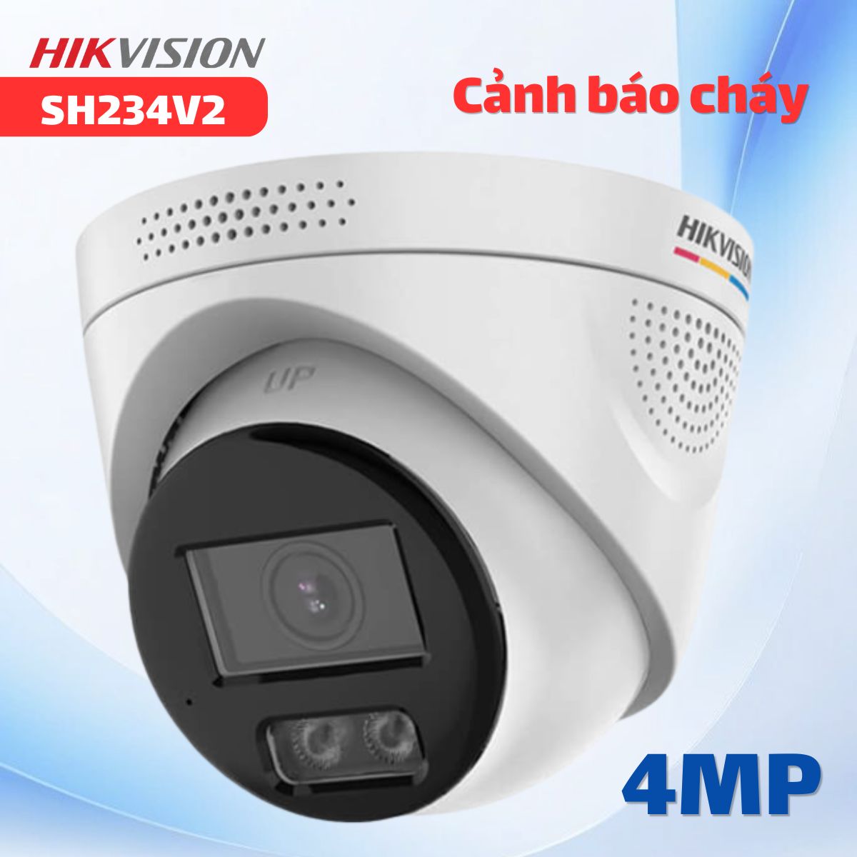 Camera báo cháy Hikvision SH234V2 4MP Cảm Biến Nhiệt -20°C ~ 120°C, Đèn Kép 30m, Chuẩn IP66
