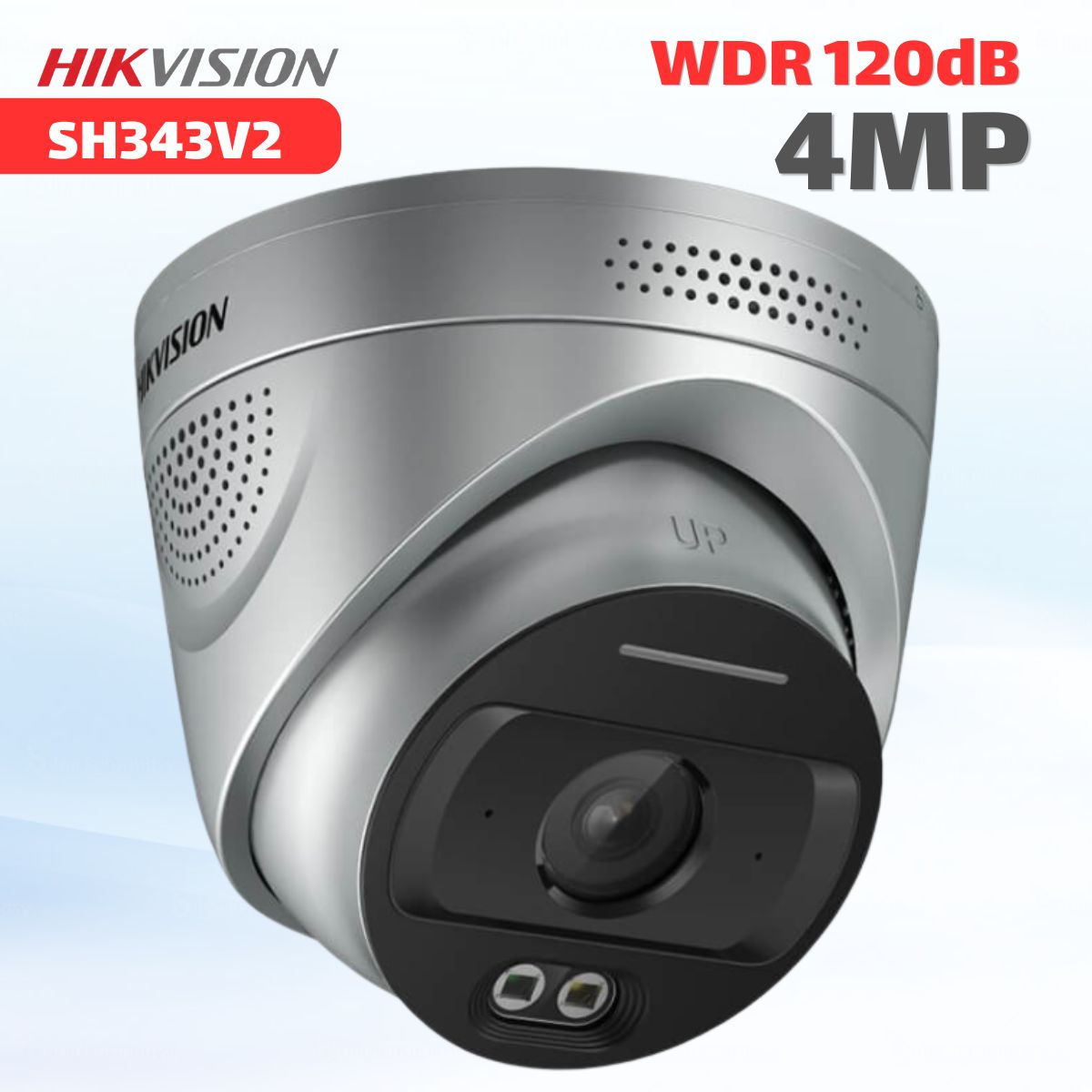 Camera Báo Cháy Hikvision SH343V2 4MP Ống Kính 4mm, Đàm Thoại 2 Chiều, Phát Hiện Lửa và Khói, IR30m, Chuẩn IP67