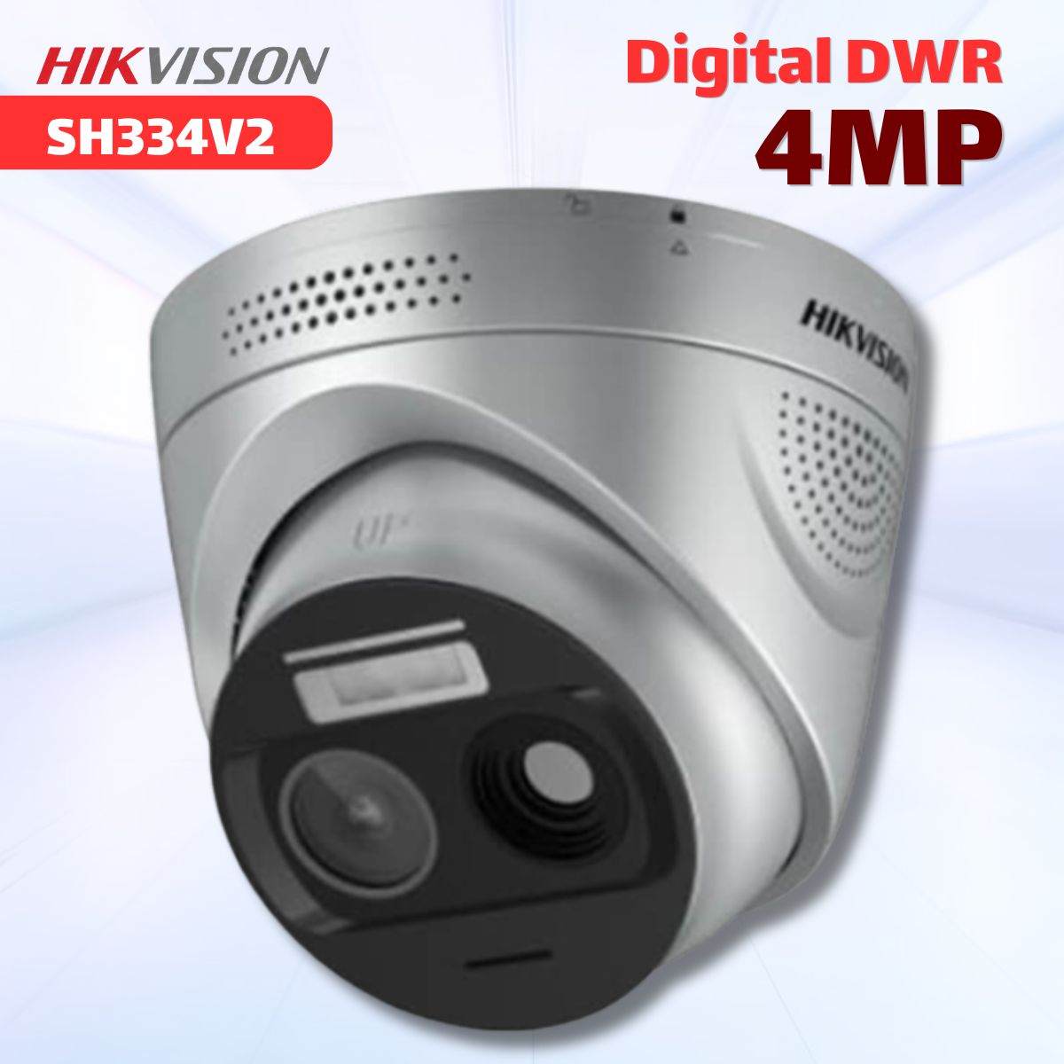 Camera báo cháy Hikvision SH334V2 4MP Tích Hợp Camera Ảnh Nhiệt, Đàm Thoại 2 Chiều, Cảm Biến VOx 3.2mm