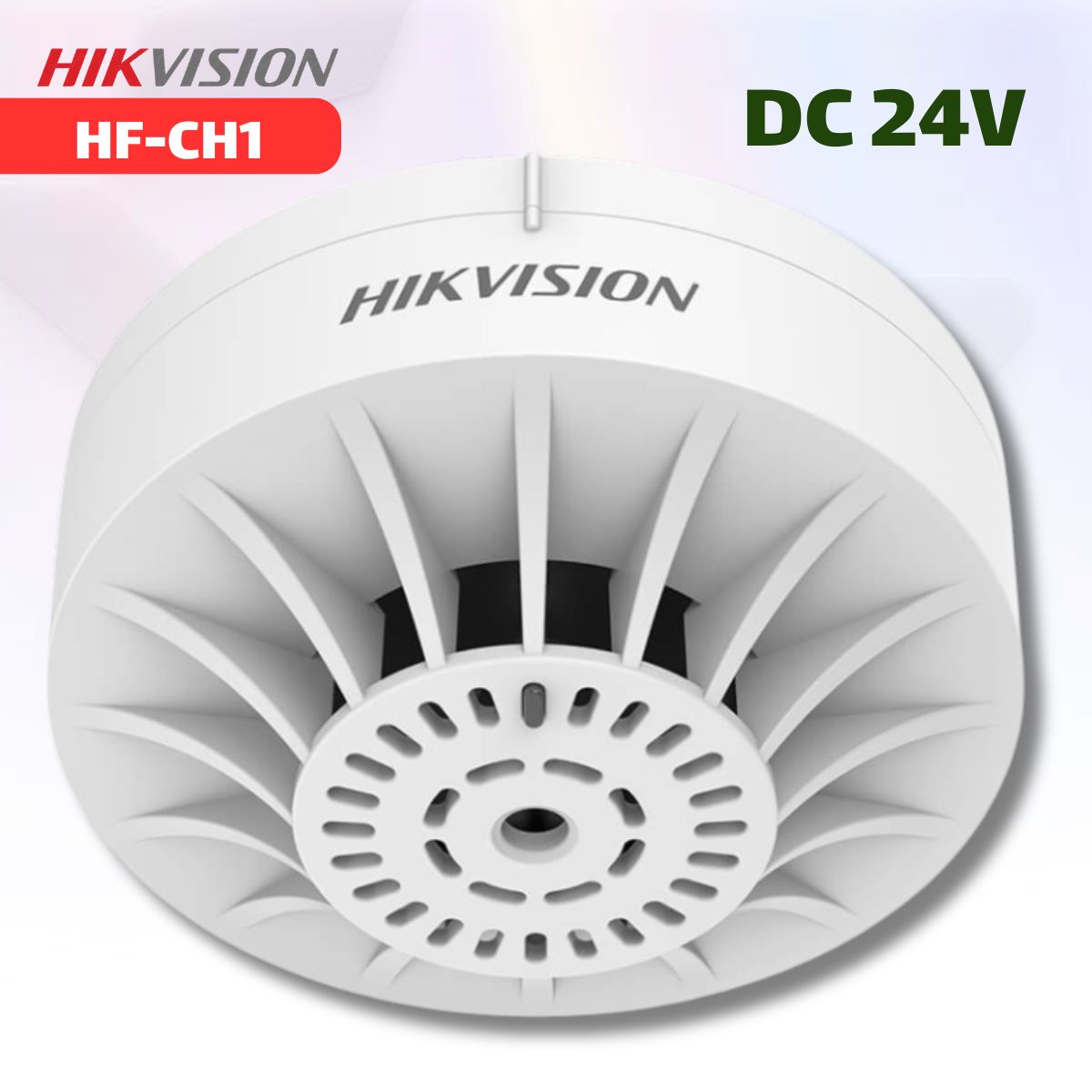 Đầu báo Nhiệt Hikfire HF-CH1 24V  Chống Ẩm Tốt, Kết Nối 2 Dây, Thiết Kế Siêu Mỏng 49mm