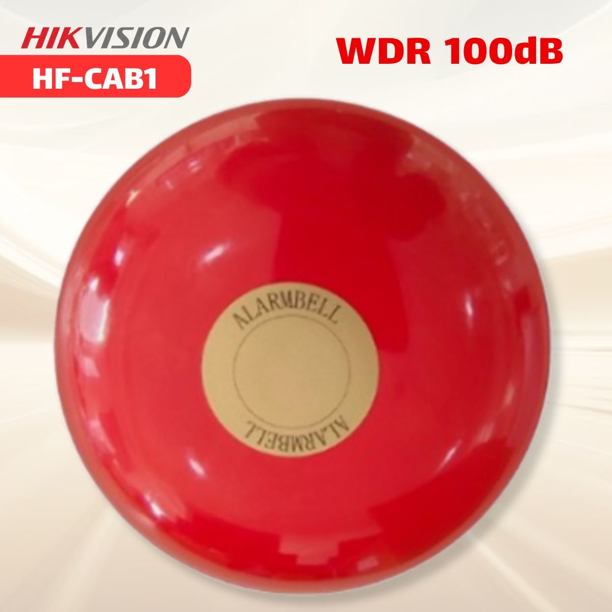 Chuông Báo Cháy Thông Thường 24V Hikvision HF-CAB1 Âm Lượng 100dB, Mâm Hợp Kim Nhôm, Âm Báo Vang Xa