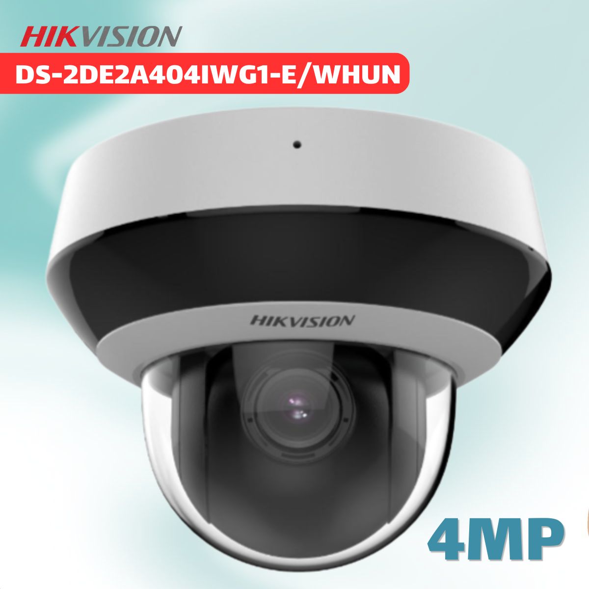 Camera Mini PTZHikvision DS-2DE2A404IWG1-E/WHUN 4MP, Tích hợp Mic, Hồng ngoại 20m, Hỗ trợ PoE