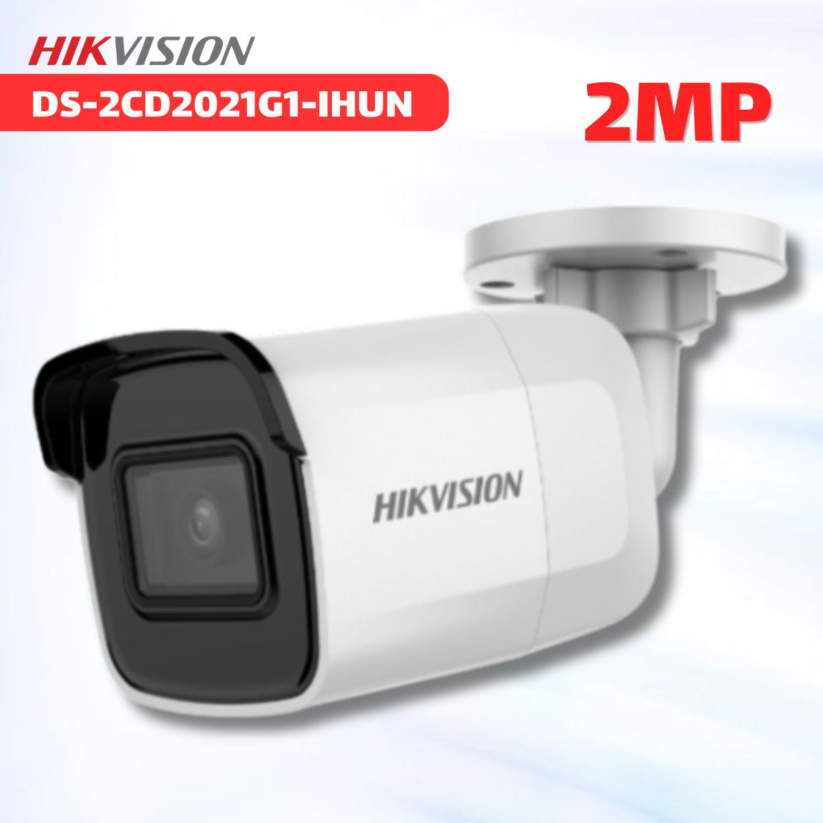 Camera IP 2MP thân trụ Hikvision DS-2CD2021G1-IHUN Phát hiện xâm nhập & Vượt hàng rào ảo, WDR 120dB, IR30m, IP67