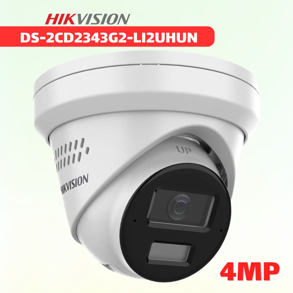 Camera ban đêm có màu Hikvision DS-2CD2343G2-LI2UHUN 4MP, Tích Hợp Micro Kép, Ánh Sáng Kép 30m, Chuẩn IP67