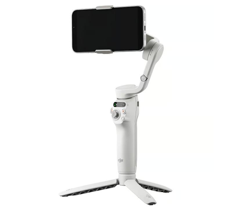 Gimbal điện thoại DJI Osmo Mobile 6 (Platinum Gray) Kết nối Bluetooth 5.1, Active Track 6.0, Chống rung 3 trục, Pin 1000 mAh 