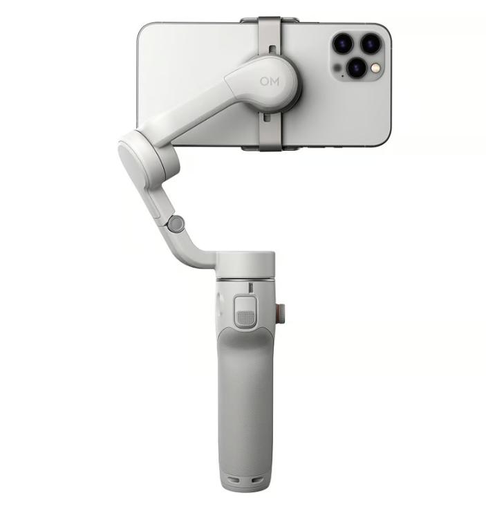 Gimbal điện thoại DJI Osmo Mobile 6 (Platinum Gray) Kết nối Bluetooth 5.1, Active Track 6.0, Chống rung 3 trục, Pin 1000 mAh 