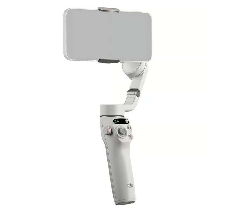 Gimbal điện thoại DJI Osmo Mobile 6 (Platinum Gray) Kết nối Bluetooth 5.1, Active Track 6.0, Chống rung 3 trục, Pin 1000 mAh 