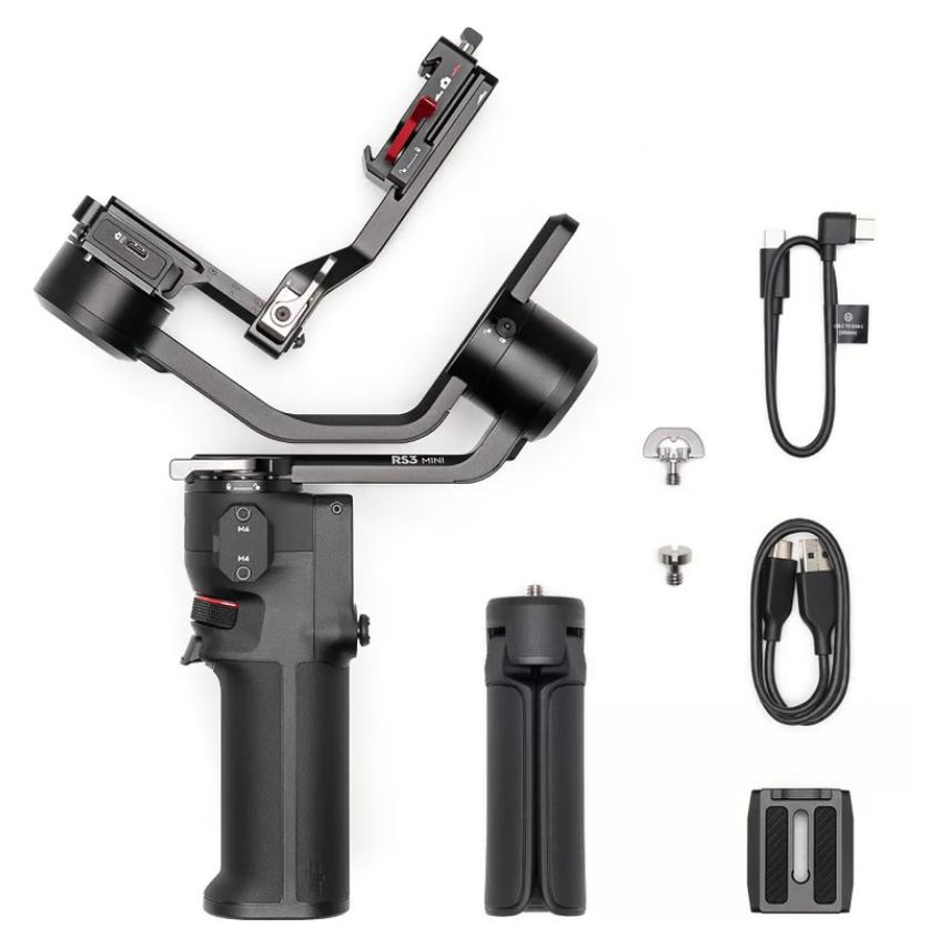 Tay cầm chống rung DJI RS 3 Mini Kết nối Bluetooth & USB-C, Xoay 3D 360°, pin lên đến 10 giờ, Pin dùng lên đến 10 giờ