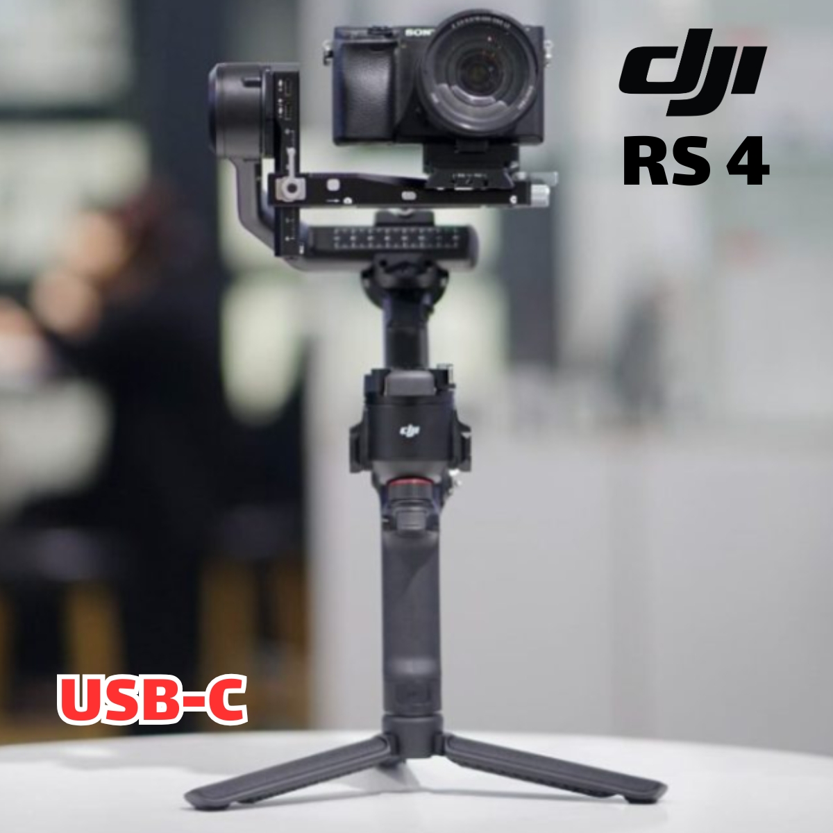 Gimbal chống rung DJI RS 4 Tải Trọng 3kg, Nặng 1066g, Khóa Trục Tự Động, Quay Dọc Tự Nhiên Gen-2